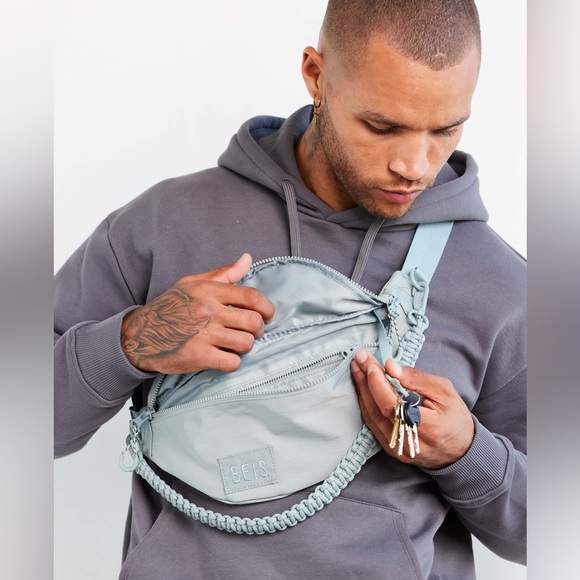 BEIS Bags Nwt Bis The Sport Pack In Gray Blue Slate Fanny Pack Bum